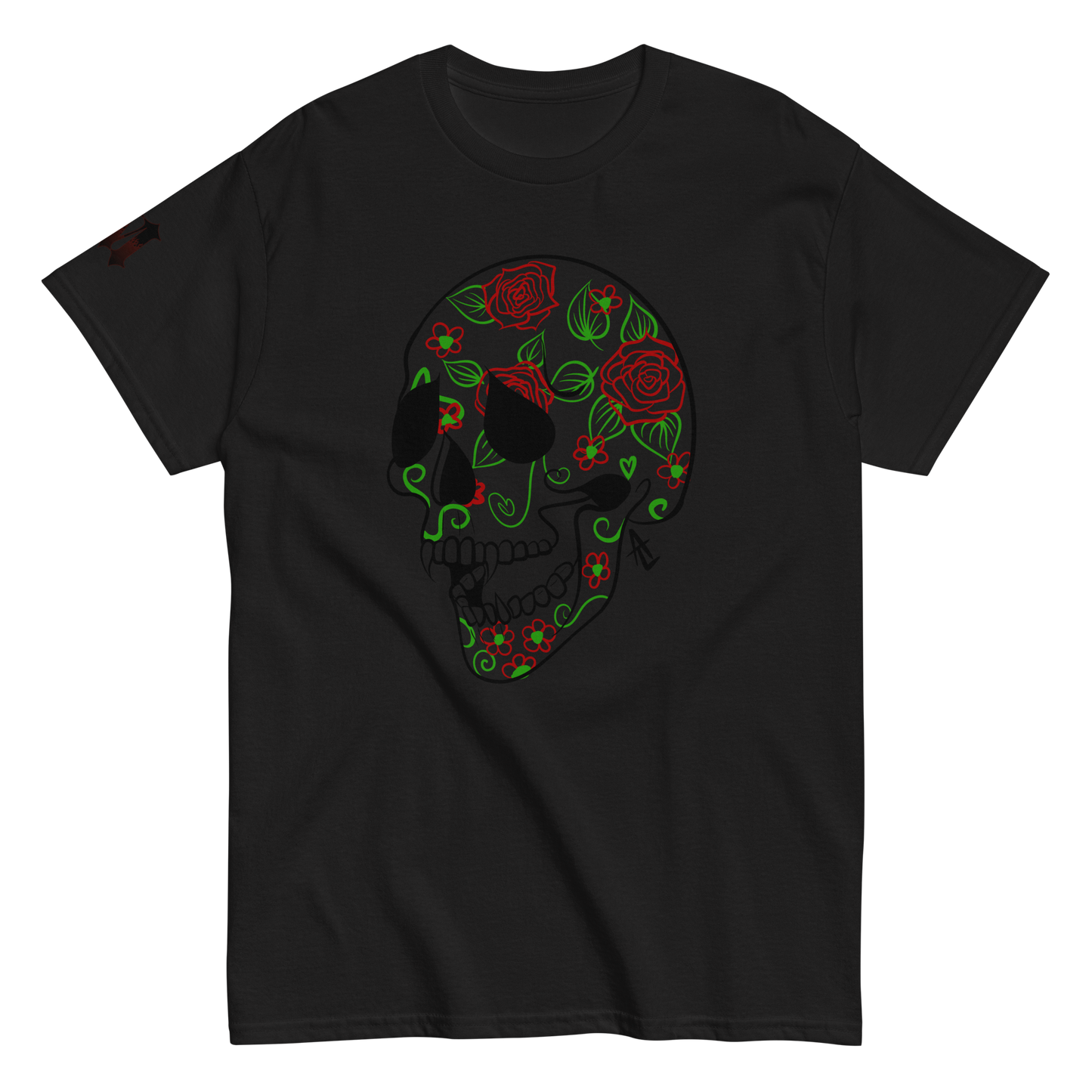 Rosed Skull Tee