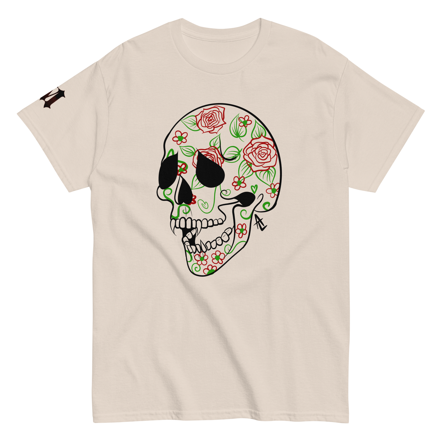 Rosed Skull Tee